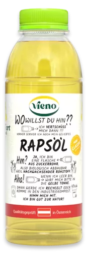 Vieno Rapsöl Classic 500ml Flasche