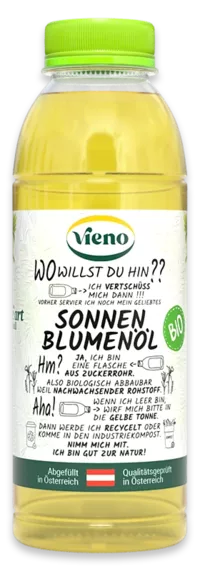 Vieno Sonnenblumenöl Bio 500ml Flasche