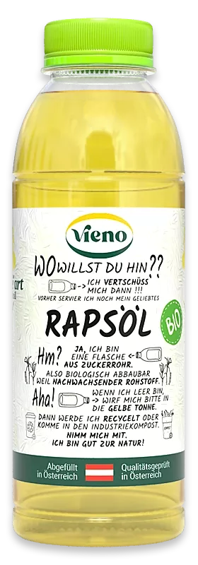 Vieno Organic Rapeseed oil 500ml bottle